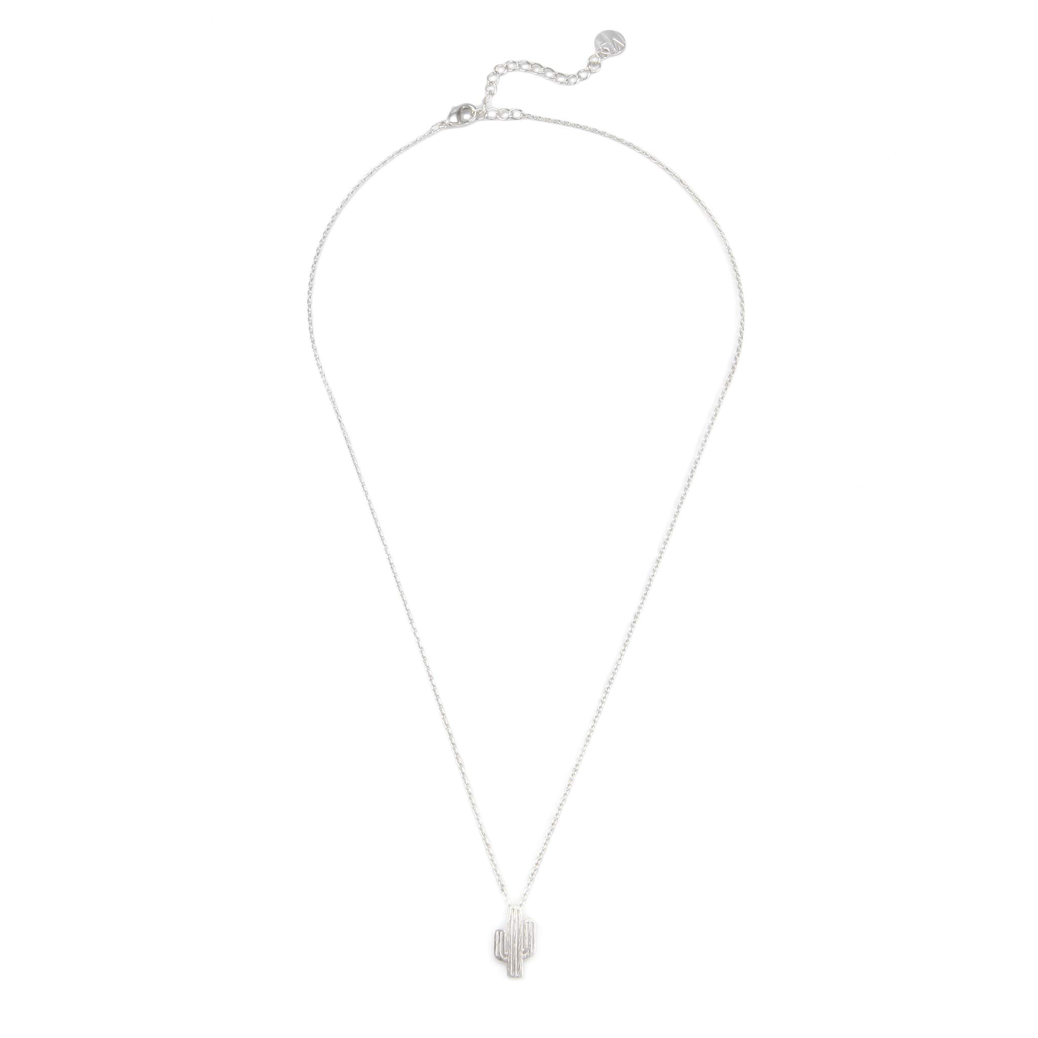 MUSTHAVE Together Cactus 18K Gold Plated Necklace With Message Card, Yellow and White Color, Anchor Chain, Best Gift Necklace, Size 16 inch + 2 inch Extender, Pendant, Gift Card - Image 5